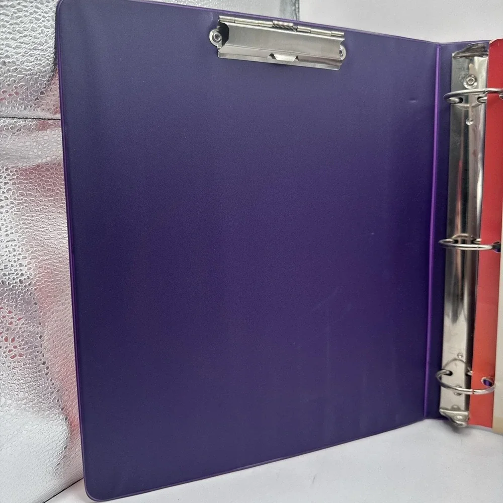 Vintage Garfield Mead 3-Ring Binder Planner Clipboard Metal Clip & Planner 1990s